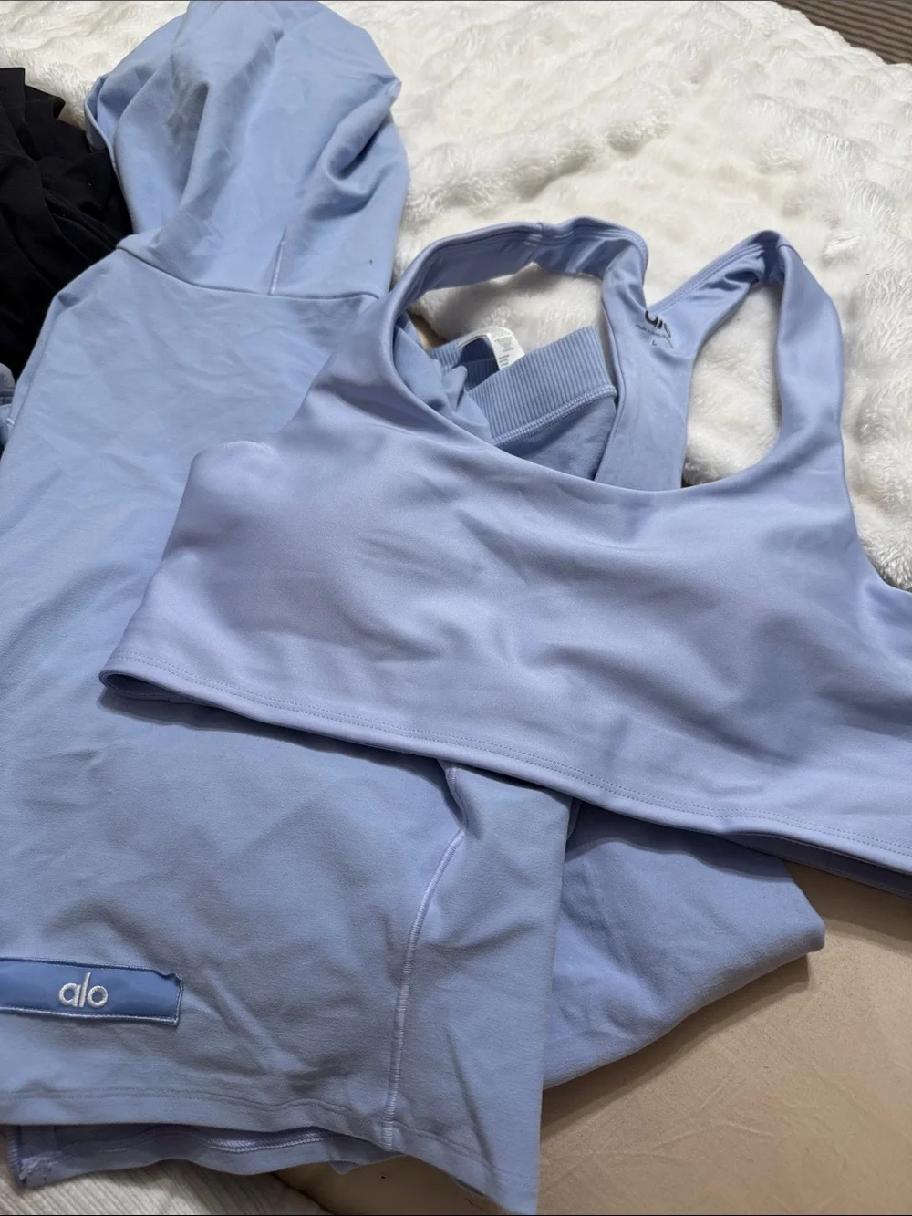 ALO Yoga Light Blue Sports Bra
